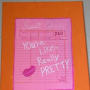 Orange and Pink Art Print